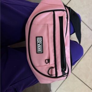 Vans Pink Crossbody Bag with Black Trim
